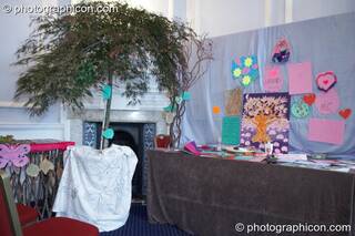 Tree of Love stall at London Festival of Tantra 2009. Great Britain. © 2009 Photographicon