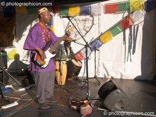 Gregg Kofi Brown's KGB playing on the World Music Stage at Kingston Green Fair 2005. Kingston Upon Thames, Great Britain. © 2005 Photographicon