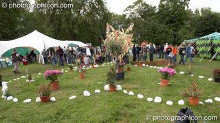 The Heart Garden in the Healing Area at Kingston Green Fair 2006. Kingston upon Thames, Great Britain. © 2006 Photographicon