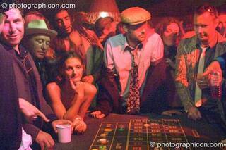 Weird scenes inside the casino at the Lost Vagueness Summer Party 2004. Lewes, Great Britain. © 2004 Photographicon