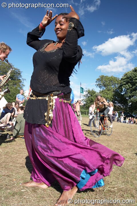 Anara's sacred dance at Big Green Gathering 2005. Burrington, Cheddar, Great Britain. © 2005 Photographicon