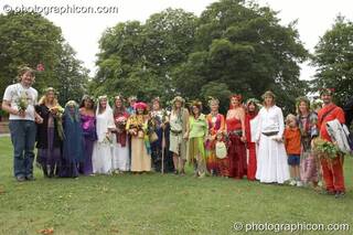 The ritual group at the Feast of the Magdalene. Glastonbury, Great Britain. © 2005 Photographicon