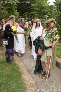 The ritual precession begins at the Feast of the Magdalene. Glastonbury, Great Britain. © 2005 Photographicon