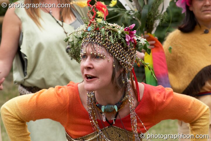 Ceremonial dance of the 7 Aspects of Magdalene at the Feast of the Magdalene. Glastonbury, Great Britain. © 2005 Photographicon