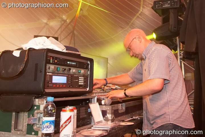 Adrian Sherwood (On-U-Sounds) performs on the Breaksday Stage at Glade Festival 2007. Aldermaston, Great Britain. © 2007 Photographicon
