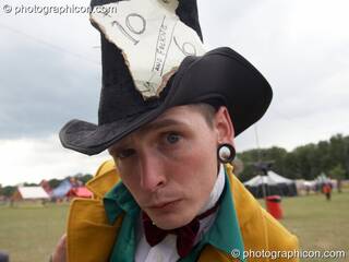 A wonky man in a wonky hat at Glade Festival 2011. King's Lynn, Great Britain. © 2011 Photographicon
