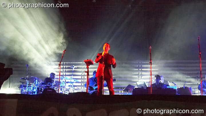 Massive Attack perform on the Other Stage at Glastonbury Festival 2008. Pilton, Great Britain. © 2008 Photographicon