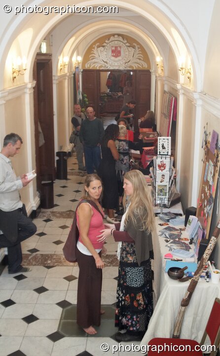 Stalls in the vestibules at London Festival of Tantra 2009. Great Britain. © 2009 Photographicon