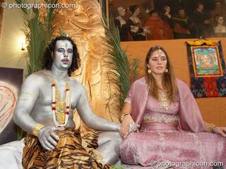 Shiva-Shakti shrine with Adrian Bhatti and Erin Dixon at London Festival of Tantra 2009. Great Britain. © 2009 Photographicon