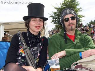 A man and woman in wonly costume at the Secret Garden Party 2006. Huntingdon, Great Britain. © 2006 Photographicon