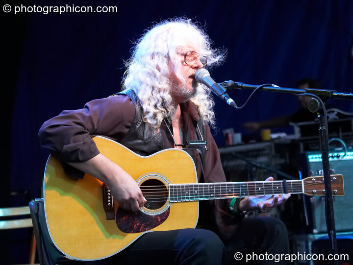 Arlo Guthrie performs on the Main Stage at the Secret Garden Party 2006. Huntingdon, Great Britain. © 2006 Photographicon