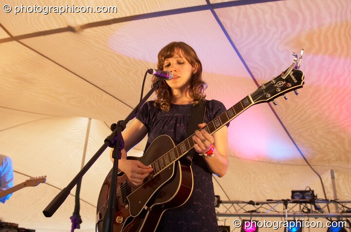 Mia Riddle and Her Band perform on the The Wild Things Stage at the Secret Garden Party 2007. Huntingdon, Great Britain. © 2007 Photographicon