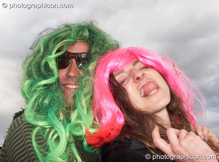 A man and a woman in fancy dress at the Secret Garden Party 2007. Huntingdon, Great Britain. © 2007 Photographicon