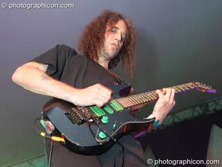 Ed Wynne of Ozric Tentacles performs on the Sunrise Stage at Sunrise Celebration 2007. Yeovil, Great Britain. © 2007 Photographicon