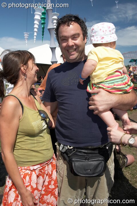 Zoe, Ott, and baby at Sunrise Celebration 2007. Yeovil, Great Britain. © 2007 Photographicon