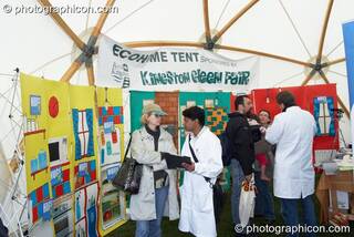 The Ecohome Tent at Kingston Green Fair 2007. Kingston upon Thames, Great Britain. © 2007 Photographicon