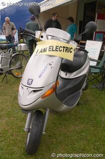 Electric Scooter at the London Green Lifestyle Show 2005. Great Britain. © 2005 Photographicon