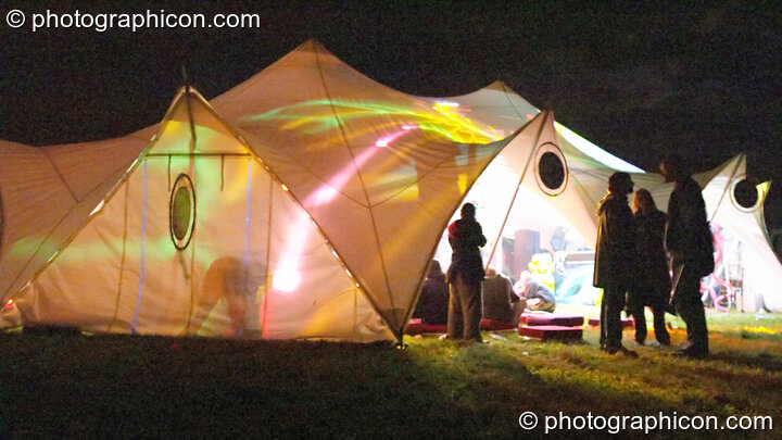 The chillout tent at Wing Makers Solstice 2005. Launceston, Great Britain. © 2005 Photographicon