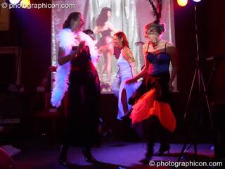 Dancing Girls at the Save The World Club Burlesque Ball. Kingston upon Thames, Great Britain. © 2005 Photographicon