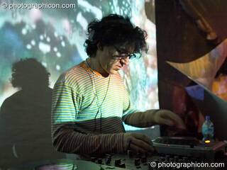 Merv Pepler of Flexitones in the Liquid Records space at the Twisted Records Label Party. London, Great Britain. © 2006 Photographicon