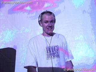 Agent Smith (aka Drumin Dan Smith) in the Liquid Records space at the Twisted Records Label Party. London, Great Britain. © 2006 Photographicon