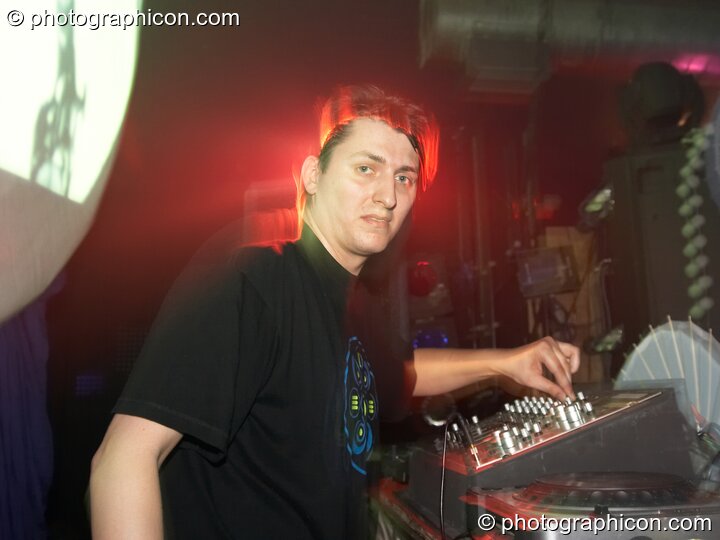 Phonic Request playing live in the Psychedelic Rollercoaster Room at Chrysalid. London, Great Britain. © 2006 Photographicon