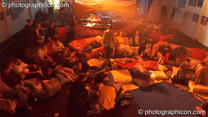 People chilling at Saharawi, The Synergy Centre. London, Great Britain. © 2007 Photographicon