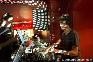 Josko (aka Giorgio Gatti, Microbiotic Records) DJs in the Minimal Room at Future Music. London, Great Britain. © 2008 Photographicon
