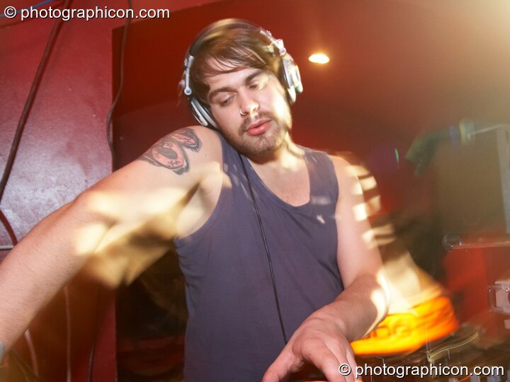 A DJ in the Minimal Room at Future Music. London, Great Britain. © 2008 Photographicon
