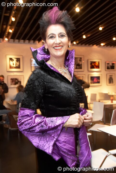 Mrs Posford (Simon's mum) in costume at Shpongle Live in Concert. London, Great Britain. © 2008 Photographicon