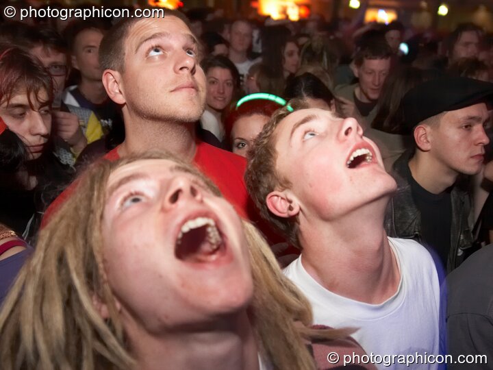 The audience at Shpongle Live in Concert. London, Great Britain. © 2008 Photographicon