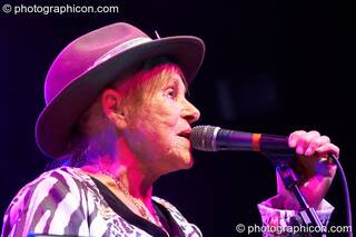 Gilli Smyth of Planet Gong performs at the Kentish Town Forum. London, Great Britain. © 2009 Photographicon