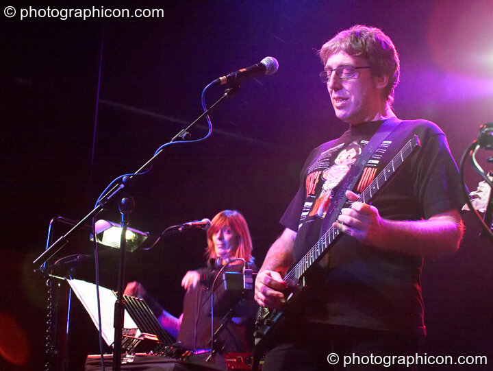 Miquette Giraudy and Steve Hillage of Planet Gong perform at the Kentish Town Forum. London, Great Britain. © 2009 Photographicon