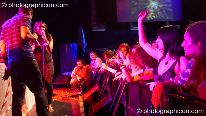 The Freestylers SoundSystem perform to an appreciative audience in the Main Theatre at the Electric Circus. London, Great Britain. © 2010 Photographicon