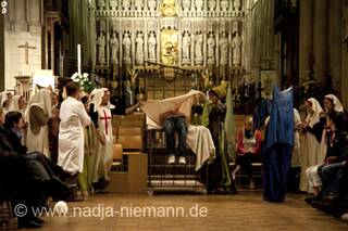 Dress rehearsal of The Southwark Mysteries 2010. London, Great Britain. © 2010 Photographicon