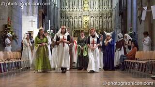 Dress rehearsal of The Southwark Mysteries 2010. London, Great Britain. © 2010 Photographicon