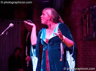 Michelle Watson (as The Goose) performs extracts from The Southwark Mysteries at Halloween of the Cross Bones XIII. London, Great Britain. © 2010 Photographicon
