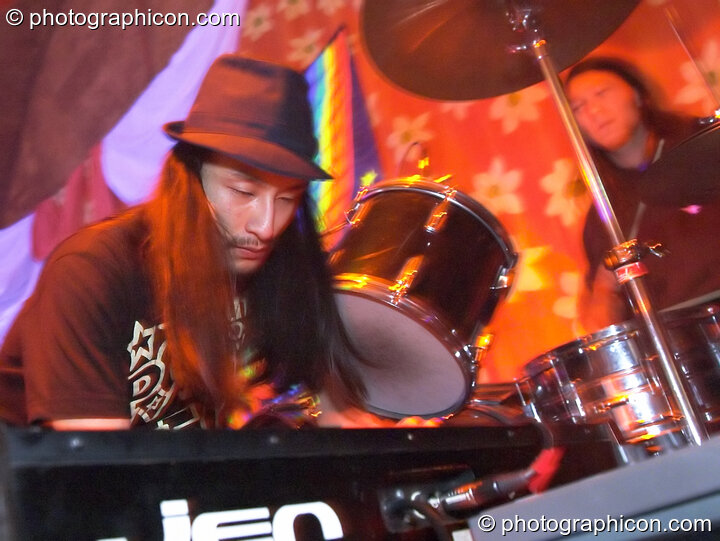 Japanese band Miso Soup play in the Sangita Sounds space at The Synergy Project. London, Great Britain. © 2005 Photographicon