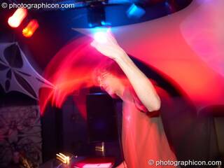 Snafu DJing in the Liquid Records / Inside-Us-All space at The Synergy Project. London, Great Britain. © 2006 Photographicon