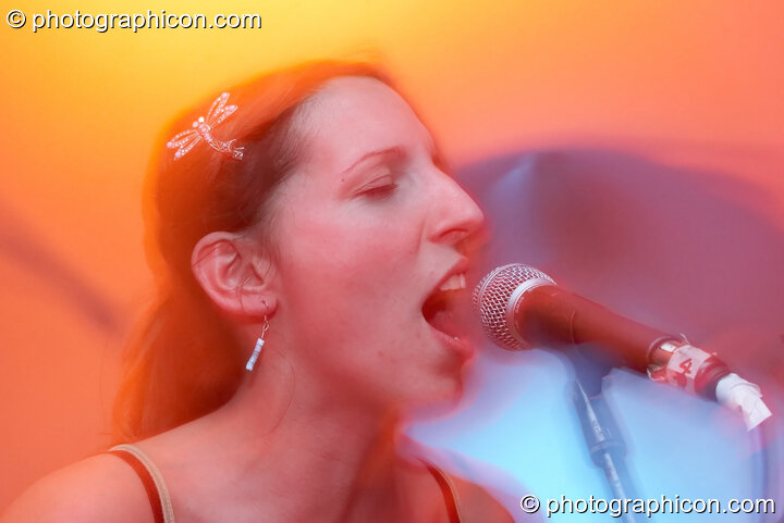 Martha Tilston with The Woods on the Small World Stage at The Synergy Project. London, Great Britain. © 2006 Photographicon
