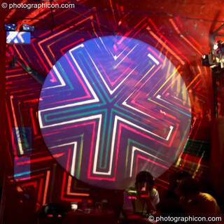 Projections in the Whirl-Y-Gig space at The Synergy Project. London, Great Britain. © 2006 Photographicon