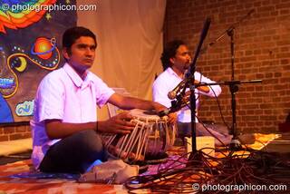 Ashok performing on the Sangita Sounds stage  at The Synergy Project. London, Great Britain. © 2006 Photographicon