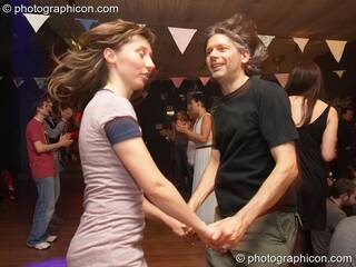 Dancers in the Ceilidh Project space at The Synergy Project. London, Great Britain. © 2007 Photographicon