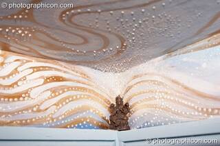 Artwork painted into a ceiling corner at the Kingston Goddess Temple. Kingston-upon-Thames, Great Britain. © 2007 Photographicon
