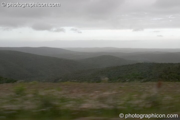 View of mountains in the rain somewhere in Eastern Cape, South Africa. © 2005 Photographicon