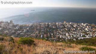 Bantry Bay as seen from the top edge of Signal Hill, Cape Town - Western Cape, South Africa. © 2005 Photographicon