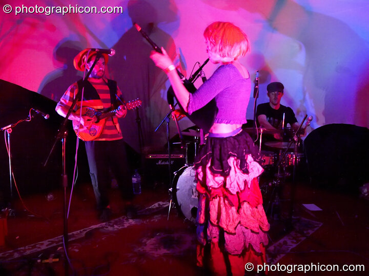 The Mordekkers on the Small World Stage, Big Green Gathering 2005. Burrington, Cheddar, United Kingdom. © 2005 Photographicon