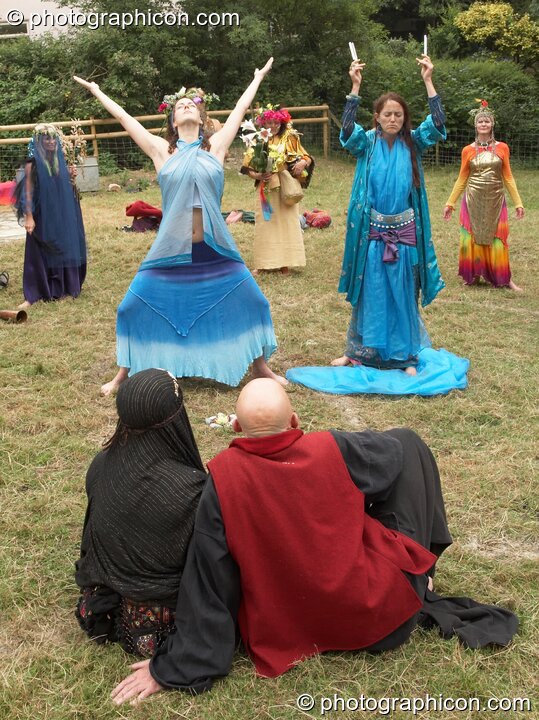 Ceremonial dance of the 7 Aspects of Magdalene at the Feast of the Magdalene. Glastonbury, United Kingdom. © 2005 Photographicon