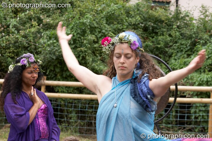 Ceremonial dance of the 7 Aspects of Magdalene at the Feast of the Magdalene. Glastonbury, United Kingdom. © 2005 Photographicon
