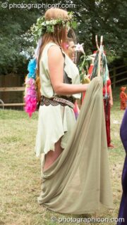 Ceremonial dance of the 7 Aspects of Magdalene at the Feast of the Magdalene. Glastonbury, United Kingdom. © 2005 Photographicon